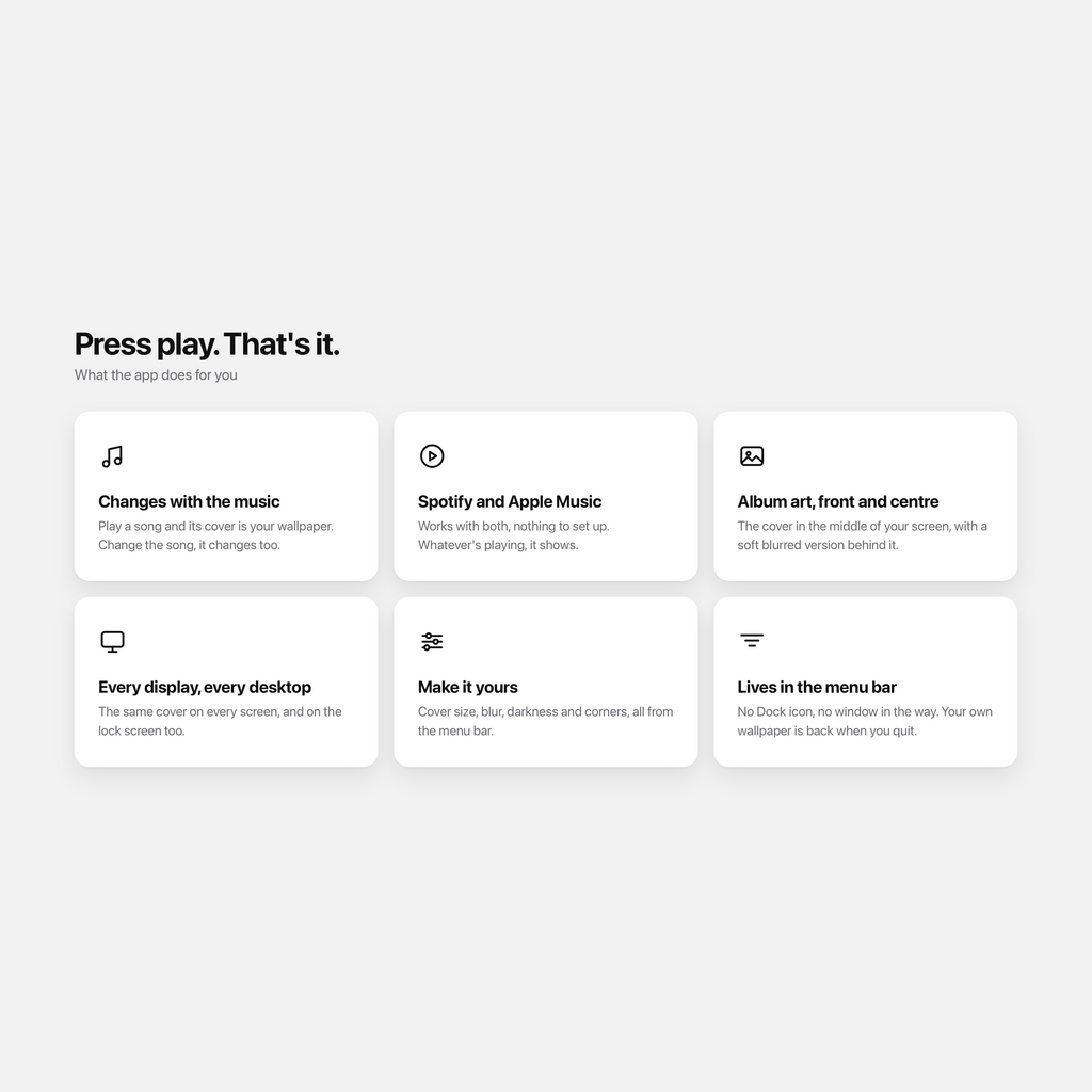 MusicWall for Mac