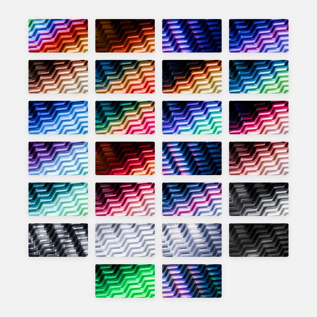 3D Color Waves Desktop Thumbs