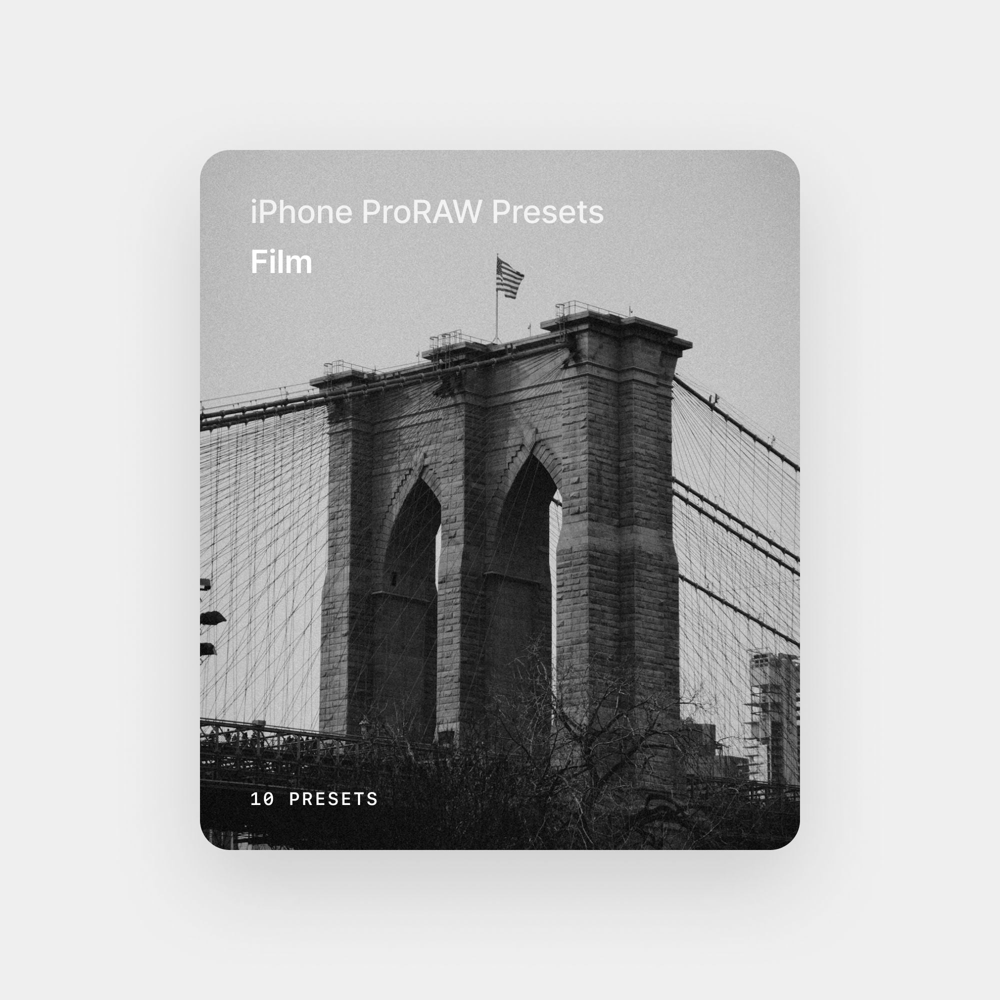 iPhone ProRAW Presets - Film Collection