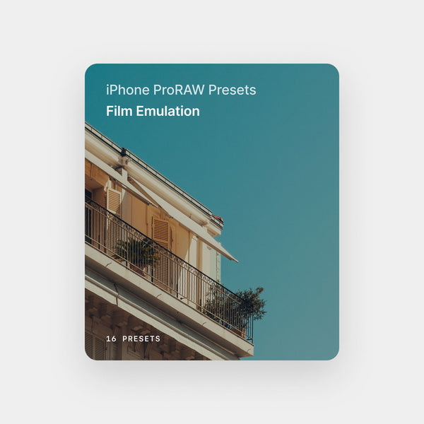 iPhone ProRAW Presets - Film Emulation Collection