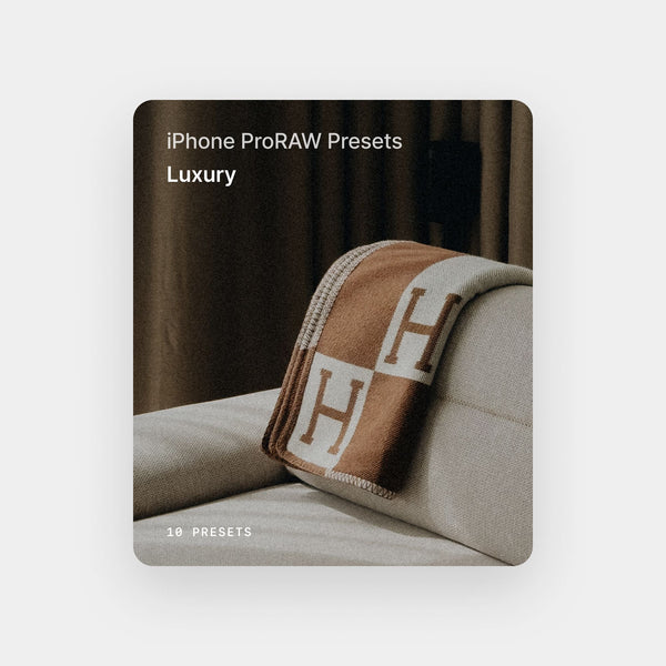 iPhone ProRAW Presets - Luxury Collection