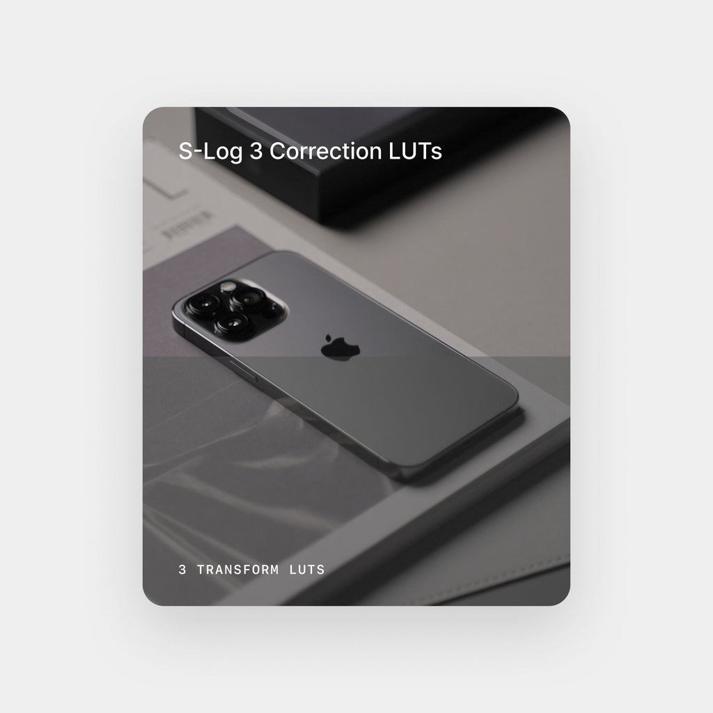 S-Log 3 Correction LUTs