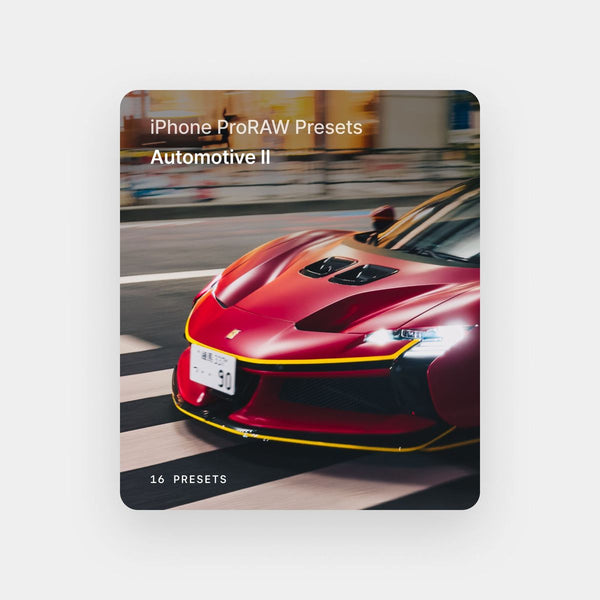 iPhone ProRAW Presets - Automotive II Collection